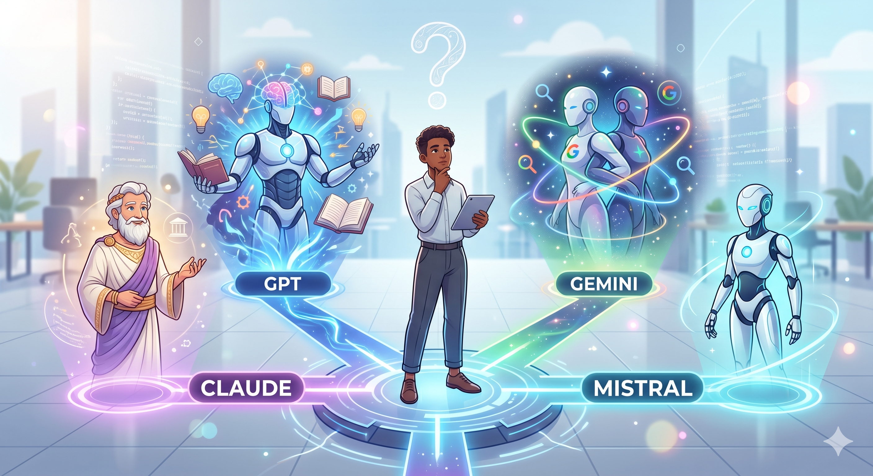 IA : Claude, GPT, Gemini et Mistral, laquelle choisir ?